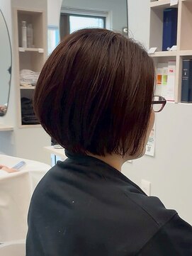 ソレ 森田店(SOLE.) ショート前下がりボブ/透明感ダークブラウン