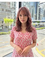 ハーツオオサカ(HE:ARTS OSAKA)&nbsp;韓国レイヤー艶感透明カラーのミディアム韓国ヘア艶カラー