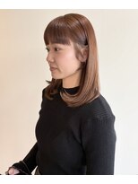 フープヘアー(HOOP.HAIR)&nbsp;明るめベージュ／前髪ぱつっと