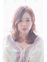 シュシュット(chouchoute)&nbsp;chouchoute小顔でゆるふわな透明感ピンクベージュセミロング