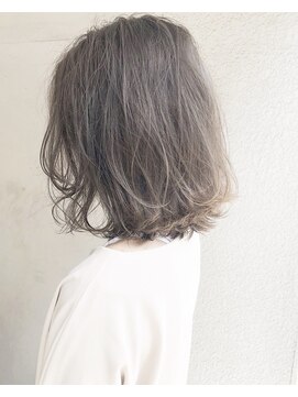 ヘアーアンドアトリエ マール(Hair&Atelier Marl) 【Marl】ハイライト入りフォギーベージュの無造作ボブ♪