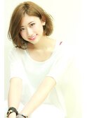 イメチェンにオススメ耳かけ毛先パーマボブ