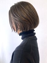 アイティーバイアルバム 松戸店(IT by ALBUM)&nbsp;オリーブボブ_カーキグレージュマッシュショート_ba317062