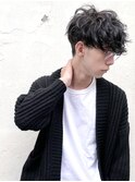 マッシュ ツイストスパイラル 波巻 パーマ センターパート