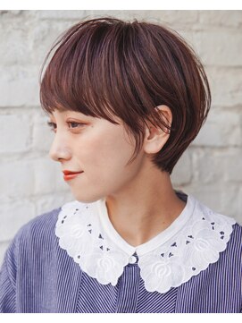 カライング(ing) 大人可愛い20代30代40代黒髪前下がりショートボブ丸みショート◎