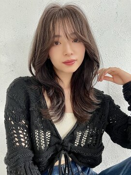 ロンド エスポワール 錦糸町(Lond espoir) 〇黒髪グレーベージュ韓国レイヤーロングくびれ前髪パーマ
