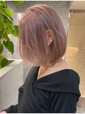 ケアブリーチカラー透明感ハイトーンミルクティーベージュカラー