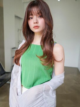 アンジェリカ 尼崎店(ANGELICA) ANGELICA 前髪ぱっつん 艶髪アースカラー