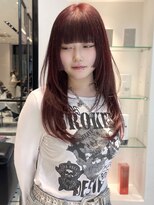 キーン 吉祥寺店(keen)&nbsp;〈カネコ〉ワインレッド×姫レイヤーカット