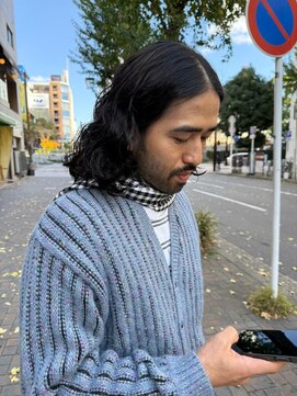 ナンバー リコ 名駅 ジャム 名古屋(N° rico JAM) メンズパーマ センター分け