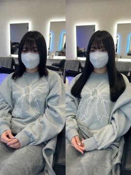スカイ 本店(SKY) MOMO_韓国暗髪ロング_シールエクステ