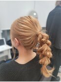ローポニーテールアレンジ