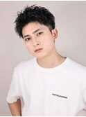 爽やかツーブロックスパイキーショート