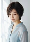 髪質改善ニュアンスカラーツヤ髪スタイルセンターパート