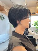 くびれショート/フェザーショート/グレージュカラー