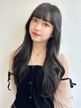 シエルバイアフロート(ciel by afloat) 〈藤間〉レイヤーカット/韓国ヘア/暗髪カラー/厚めバング