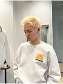 おしゃれ男子必見抜きっぱなしブロンドヘア/ISSEI