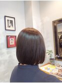 オーガニックカラー艶髪ボブ