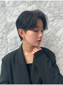 ハンサムショート/センターパート