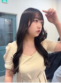 ラベンダーグレー/くびれヘア/流れる顔周り/透明感カラー