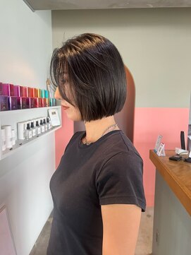 アルヴァ(ALVA) 暗髪オリーブ×艶ボブ【那覇美容室ALVA】