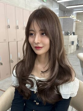 ロンドホットリップ 立川(Lond hot lip) ヘーゼルブラウン/レイヤーカット/マロンベージュ/韓国巻き