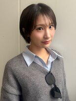 ヴィヴィ(VIVIE)&nbsp;ココアベージュオリーブグレー暗髪黒髪質改善小顔ショートボブ