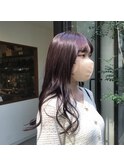 ロング×ラベンダーカラー