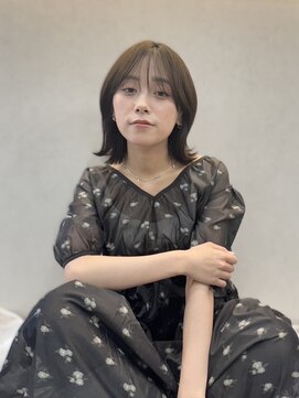 シア 春日部店(SHEER) 外ハネボブ×オリーブベージュ