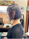 シルバーグレージュダブルカラーインナーカラーケアブリーチ