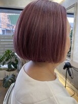 ヘアアンドメイク アリス(hair&make ALICE produce by COLT) ショート ボブ ダブルカラー ラズベリーピンク
