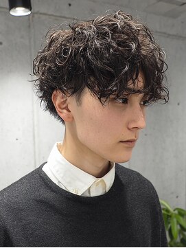 ラル 水戸県道50号店(Lalu.) MEN’S/リバースセンターパート/ニュアンスパーマ/水戸