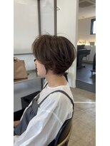 スクエアペア(SQUARE PAIR)&nbsp;ショートボブ　白髪ぼかし　グレージュ　30代40代50代