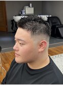 MEN’S/サーフカール/刈り上げセンターパート/表参道駅/青山