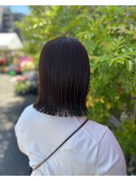 セットアップ 岡山北長瀬店(SET-UP) ダークブルー ぱっつんボブ/髪質改善
