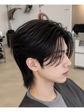 エイバヘア 新大久保(AVAHAIR)&nbsp;[韓国独自] 軽めリーフカット＋ダウンパーマ