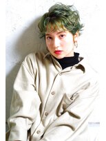 トトノ ヘアアンドケア(TOTONO hair & care)&nbsp;オリーブグリーン×ニュアンスショート