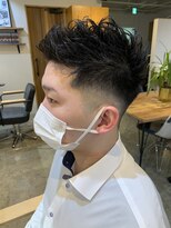 【MITSU】バーバーヘア×フェード刈り上げショート