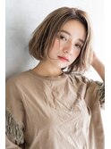 【恵比寿ro-ro】スリークボブ×ナチュラルベージュ