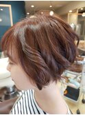 伸ばしかけ・アッシュ・マッシュショート・艶髪・ぷつっとボブ