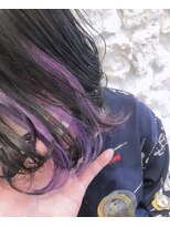 モアナバイヘッドライト 小田原店(Moana by HEADLIGHT)&nbsp;Moana#インナーカラー#イヤリングカラー#パープル