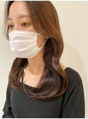 大人可愛い韓国ヘア/前髪なし