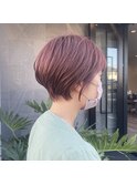 お客様スナップ 丸みくびれショート/ピンクベージュ