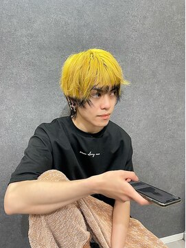 ザセカンドバイジャスミン(THE 2ND by JASMINE) イエロー×ブラックエンドカラー