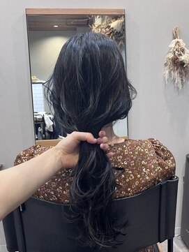 ビューティー サロン ウララ(Beauty Salon URARA) long×black ash