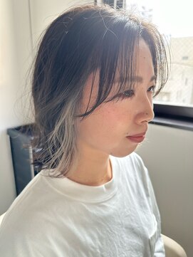 アム(amu) イヤリングカラー/オリーブグレイジュカラー/インナーカラー