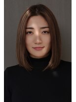 エフ コレクション 摂津店(F collection)&nbsp;【F-collection】グレージュボブ*斜めバングボブ