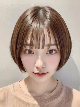 ノイズオオサカ 梅田店(NOISM OSAKA) 大人可愛い20代30代40代前下がりショートボブ丸みショート◎
