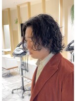 シアン 栄店(CYAN.)&nbsp;メンズボブ×パーマ【大石】