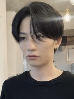 センターパートカルマパーマフェザーパーマ韓国ヘアガイルヘア